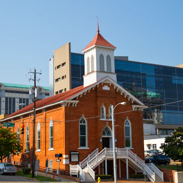 The Dexter avenue King Memorial Baptist church, where Martin Luther King Jr. worked, Montgomery, AL, USA