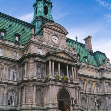 Montreal City Hall (Hotel de Ville), Montreal, Quebec, Canada