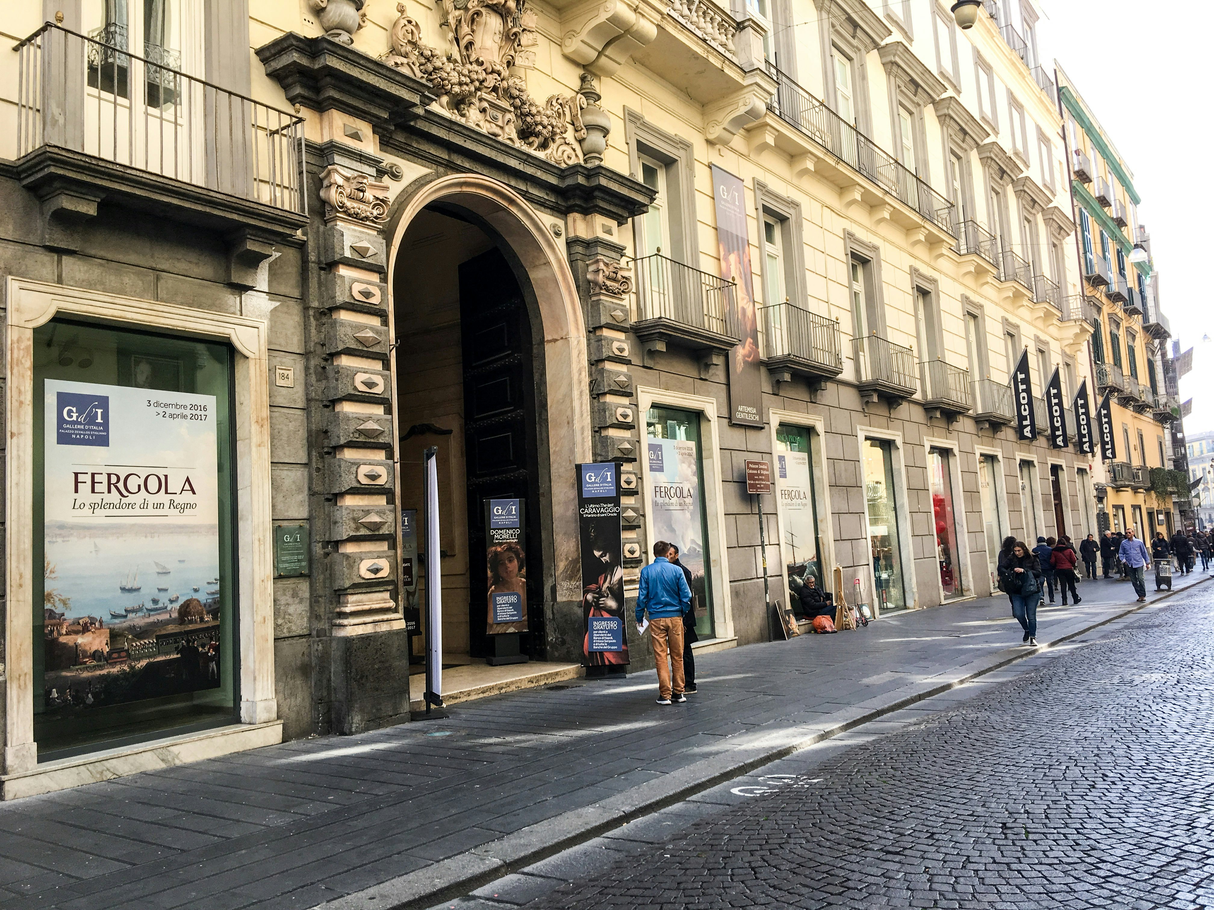 Entrance to Palazzo Zevallos Stigliano