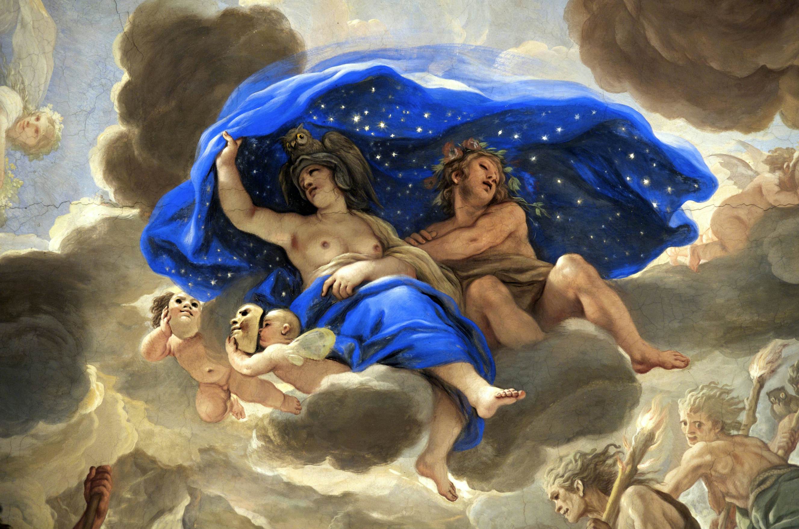 Palazzo Medici-Riccardi, dancing room, ceiling decorated in 1670 by Luca Giordano