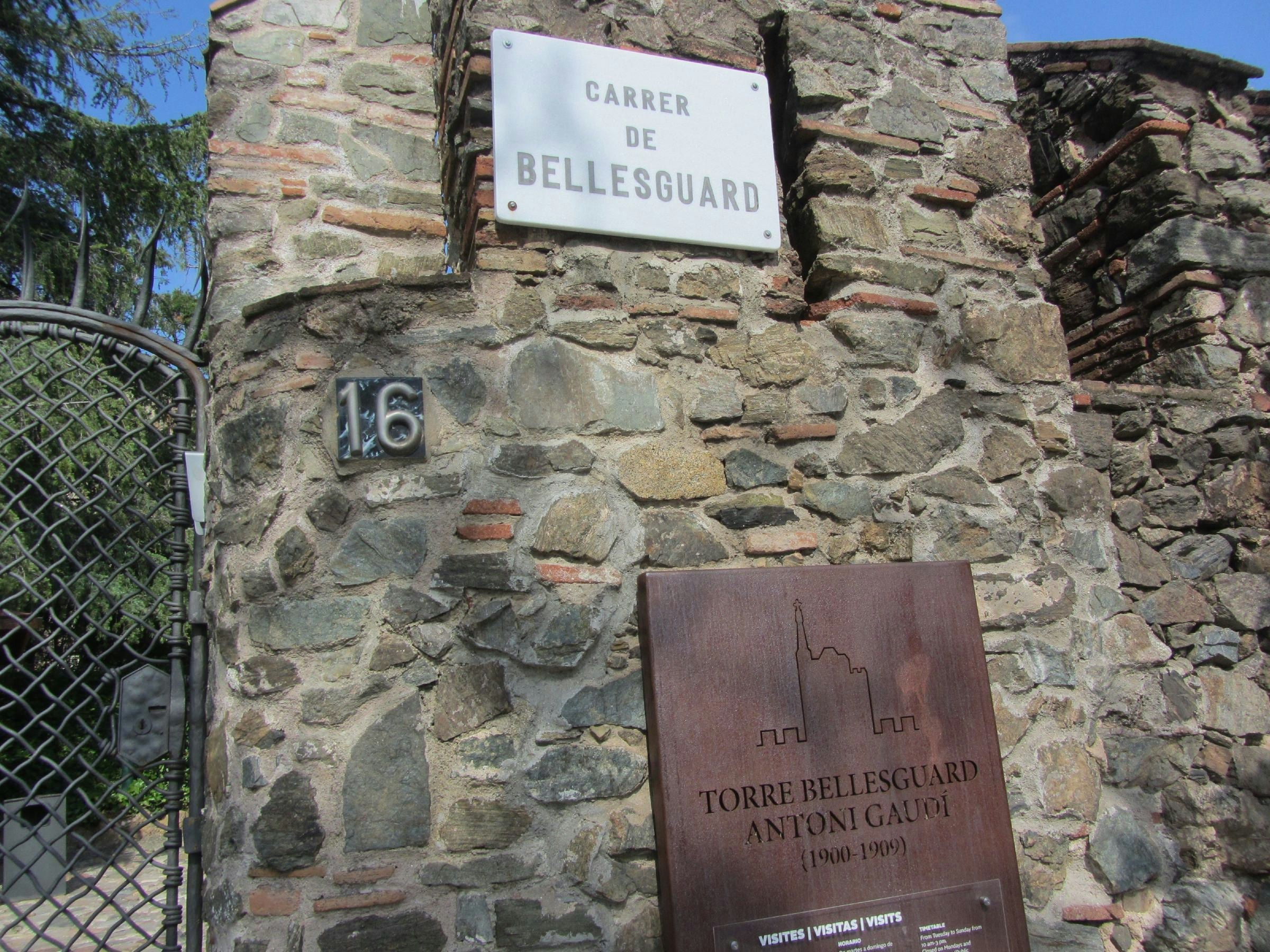 Entrance gate to Bellesguard