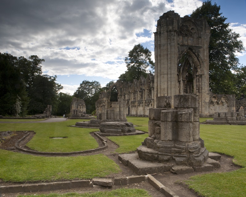 St Mary's Abbey ruins in Museum Gardens