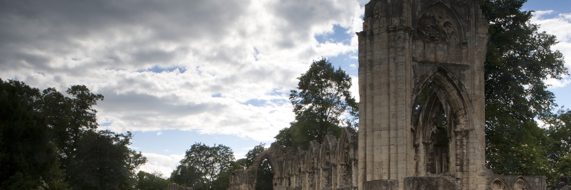 St Mary's Abbey ruins in Museum Gardens