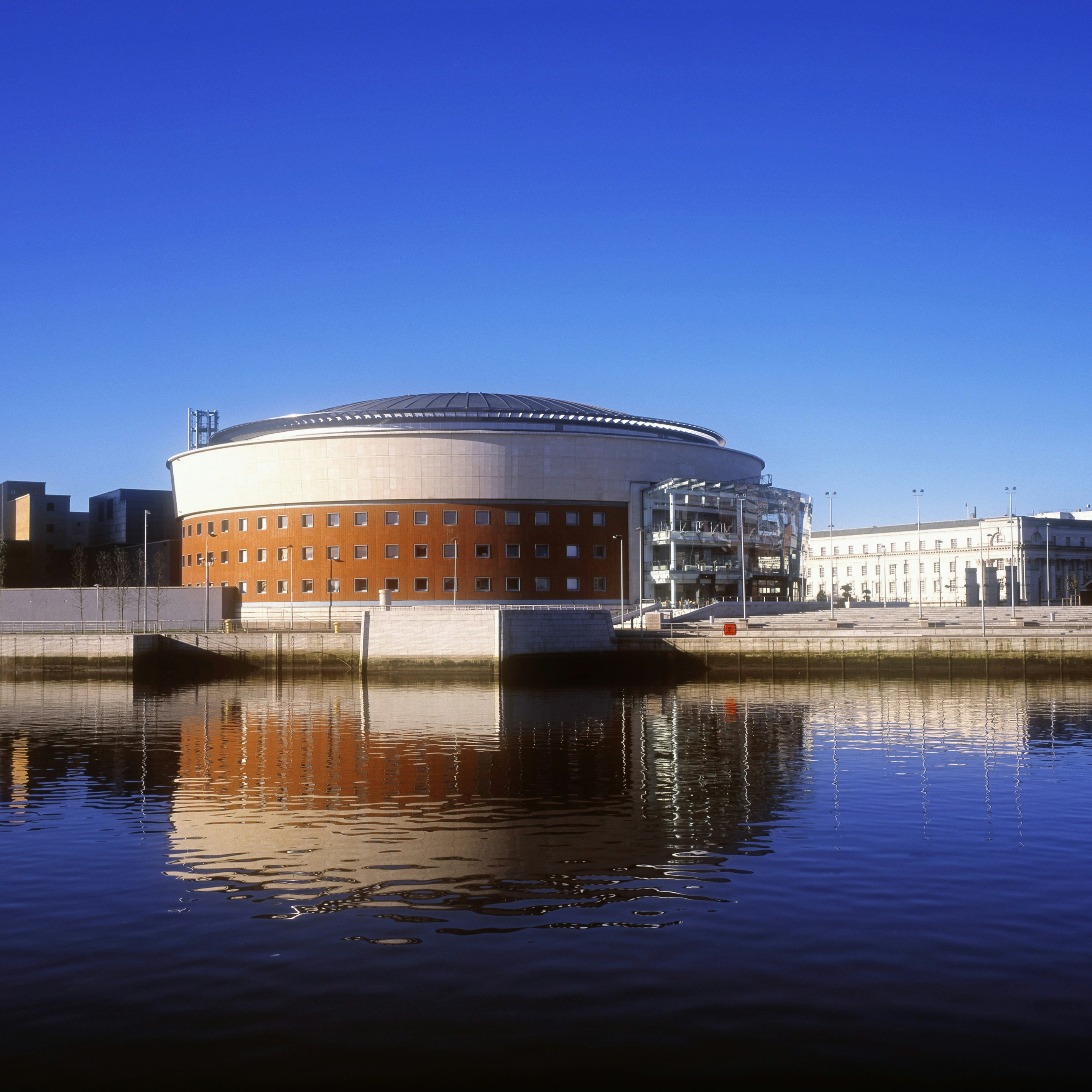 Waterfront Hall was completed in 1997 and was designed by the architecture firm of Robinson McIlwaine.