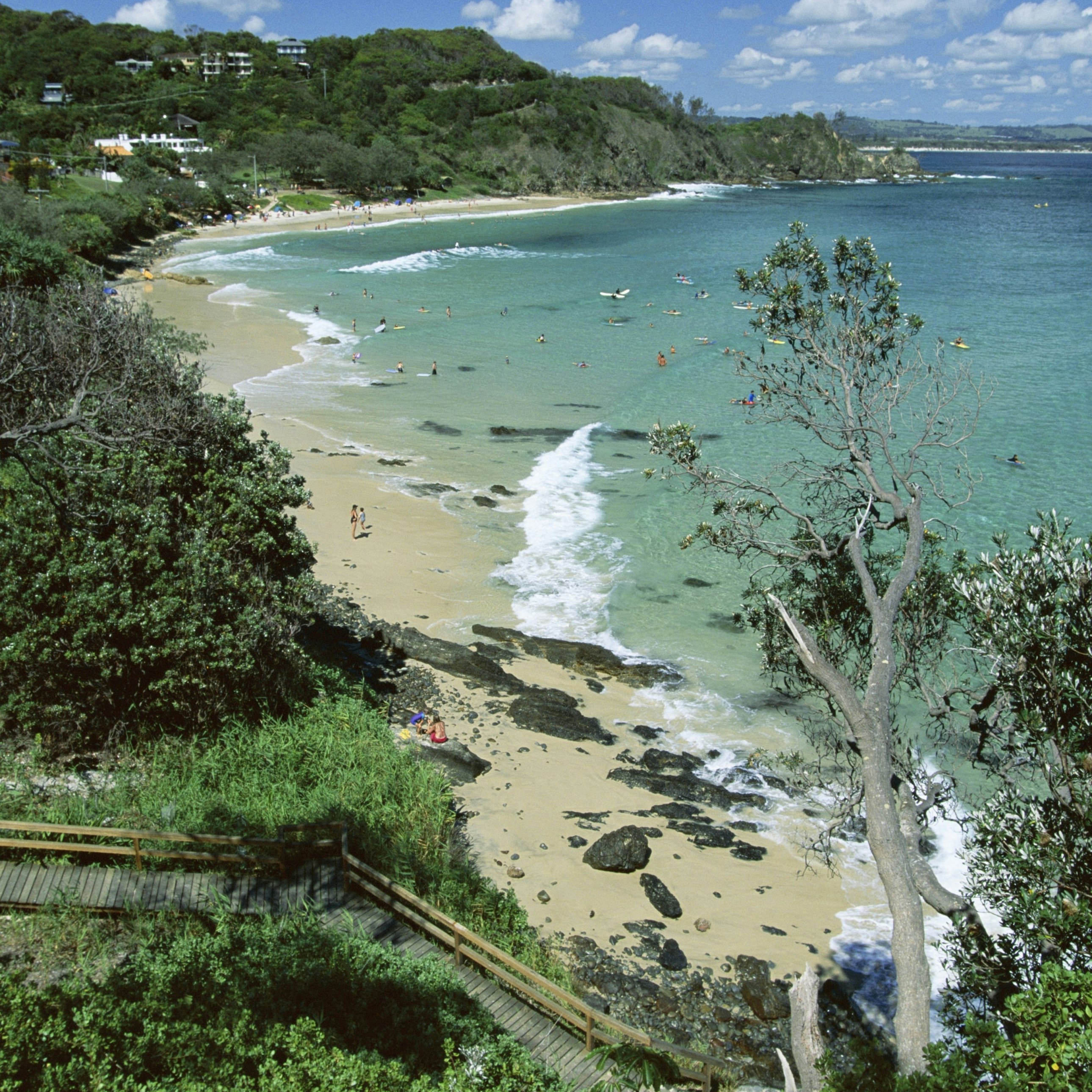 Watego and beach, surf brake between Byron Bay and Cape Byron, New South Wales (NSW), Australia, Pacific