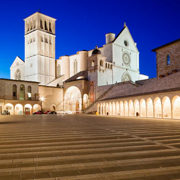 Italy, Umbria, Assisi, Basilica of San Francesco