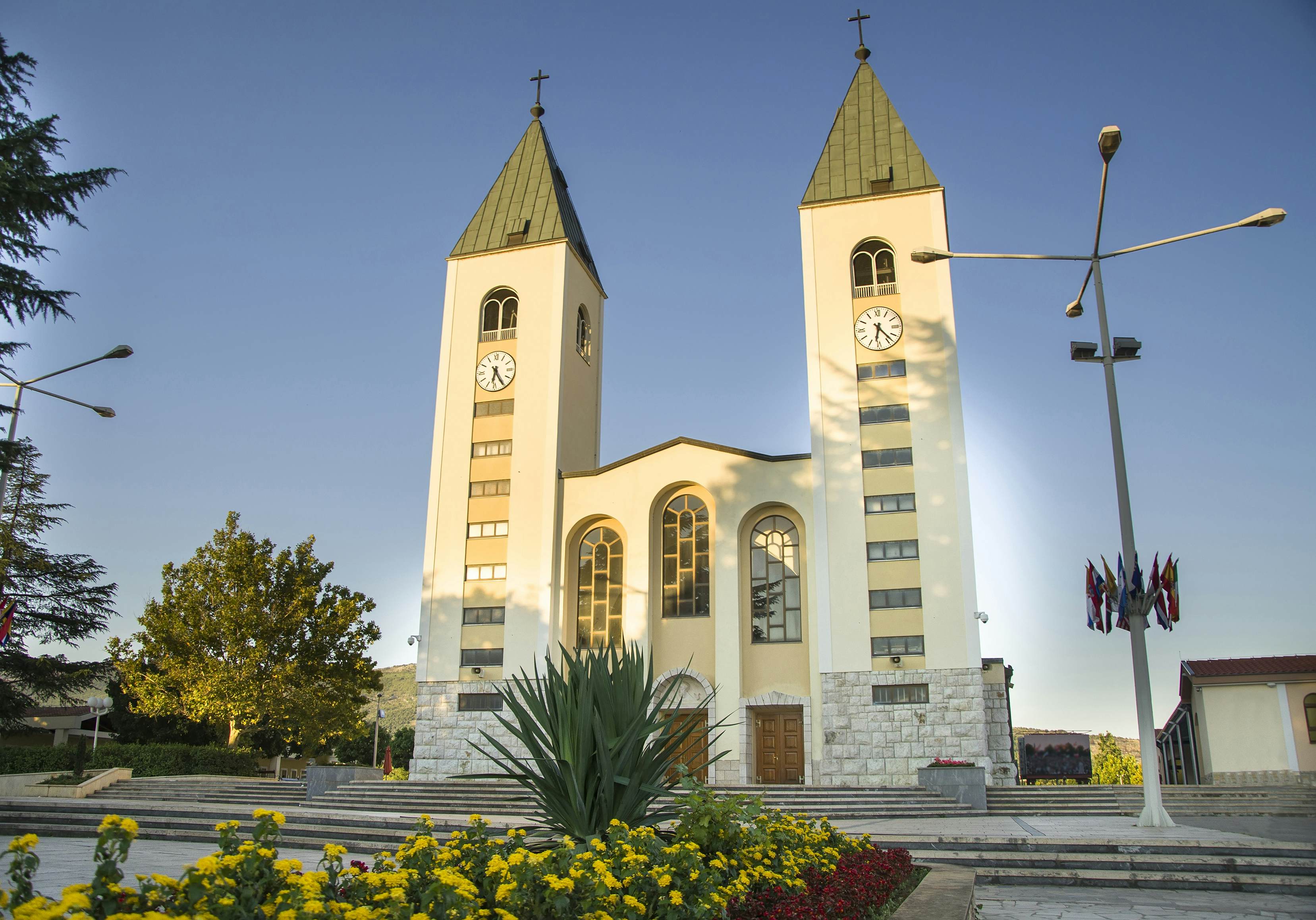 St. James Church in Me?ugorje, Bosnia and Hercegovina. Blessed Virgin Mary appeared to six Croats at 24 June, 1981 near this place.