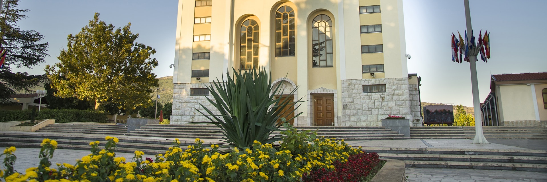 St. James Church in Me?ugorje, Bosnia and Hercegovina. Blessed Virgin Mary appeared to six Croats at 24 June, 1981 near this place.