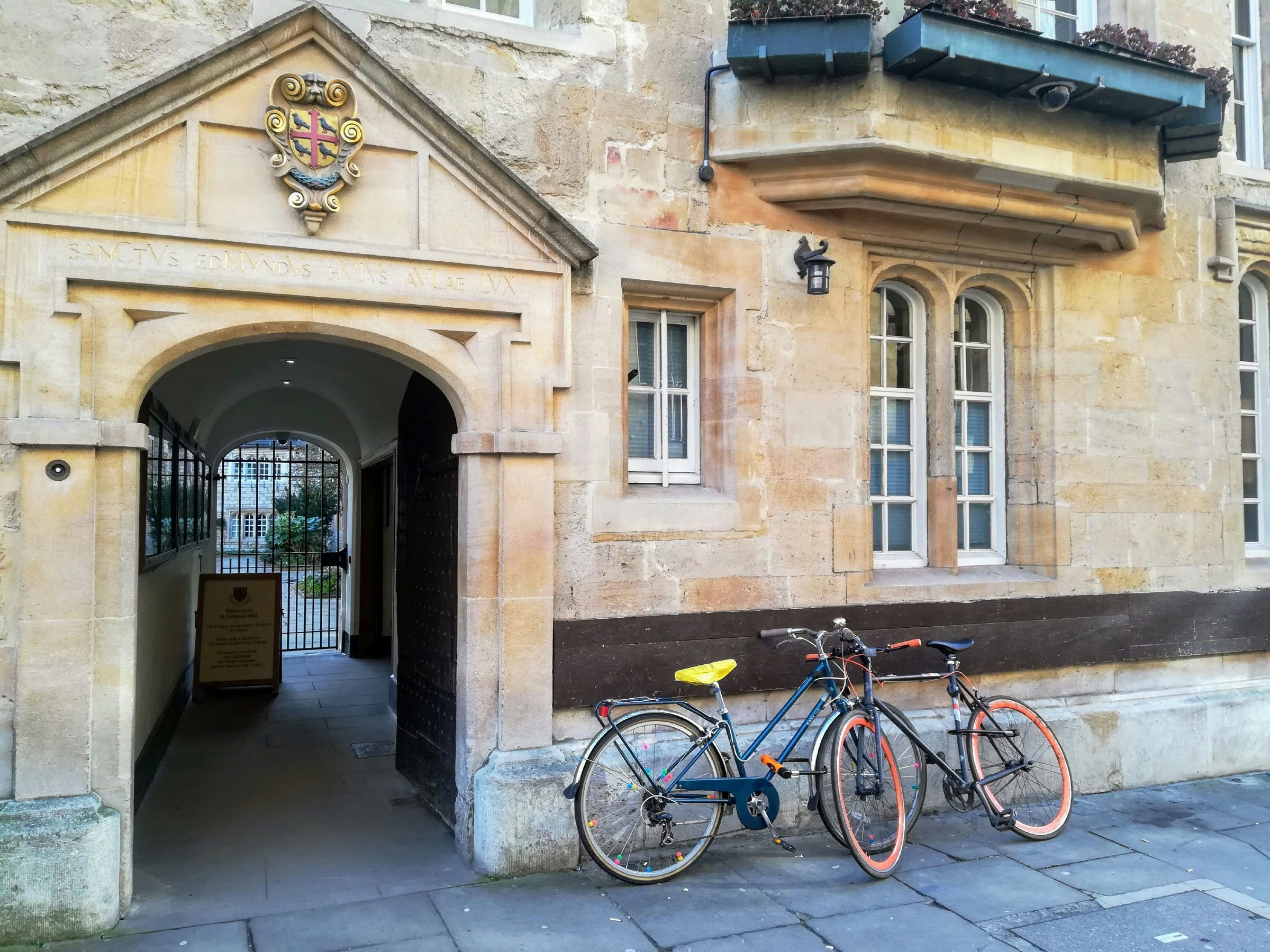 The door to the St Edmund College