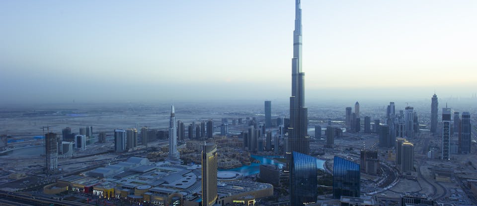 Burj Khalifa building in downtown Dubai