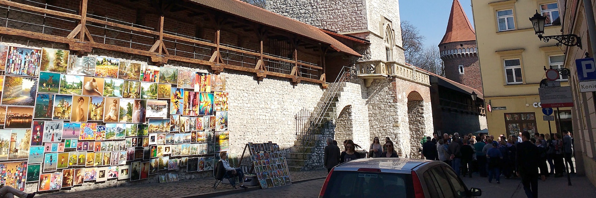The Florian Gate is the only original fortress gate remaining of the original eight