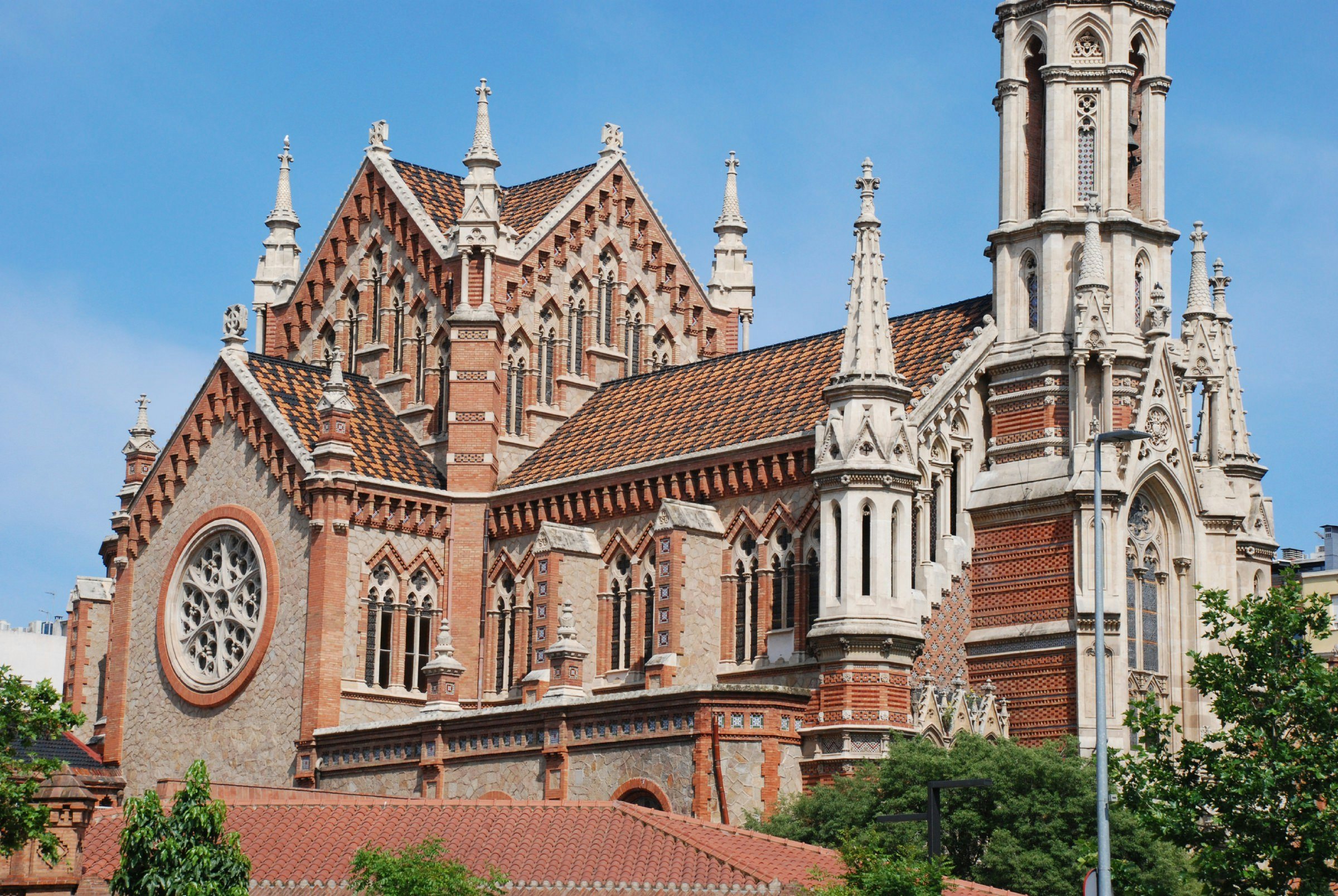 Close up of Església de les Saleses