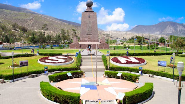 Mitad Del Mundo (Middle of the World) Monument near Quito, Ecuador.; Shutterstock ID 138504449; Your name (First / Last): Josh Vogel; GL account no.: 56530; Netsuite department name: Online Design; Full Product or Project name including edition: Digital Content/Sights