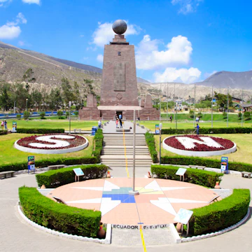 Mitad Del Mundo (Middle of the World) Monument near Quito, Ecuador.; Shutterstock ID 138504449; Your name (First / Last): Josh Vogel; GL account no.: 56530; Netsuite department name: Online Design; Full Product or Project name including edition: Digital Content/Sights