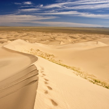 Sand dunes at 'Singing Dunes', Khongoryn Els.