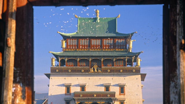 Gandan Khiid monastery, Ulaan Baatar, Mongolia