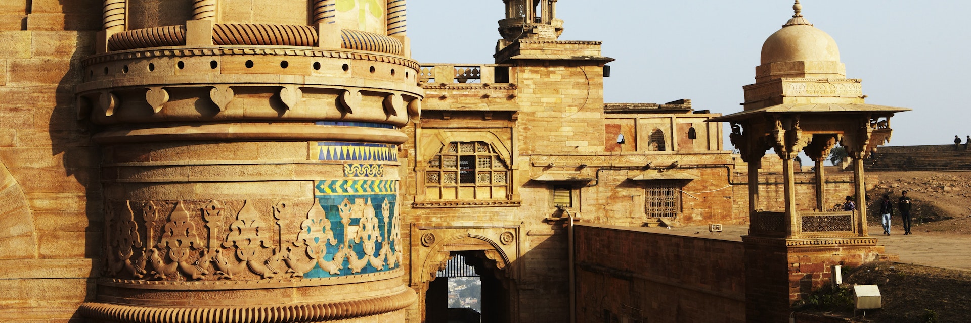 Man Singh Palace in Gwalior Fort, also known as painted palace.
