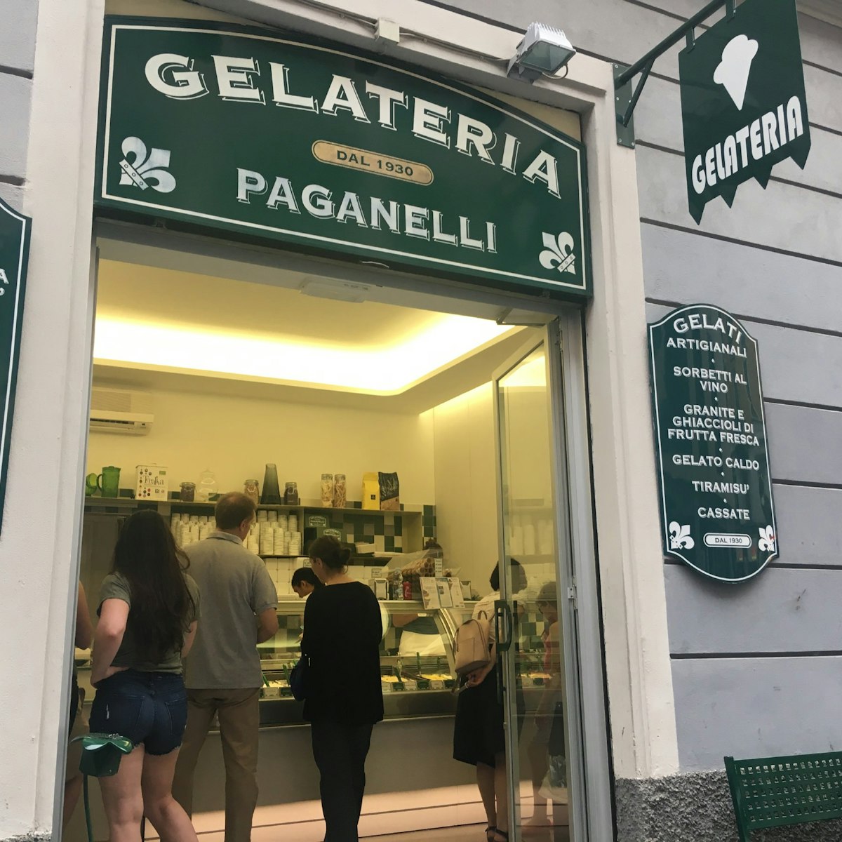 Exterior of Gelateria Paganelli
