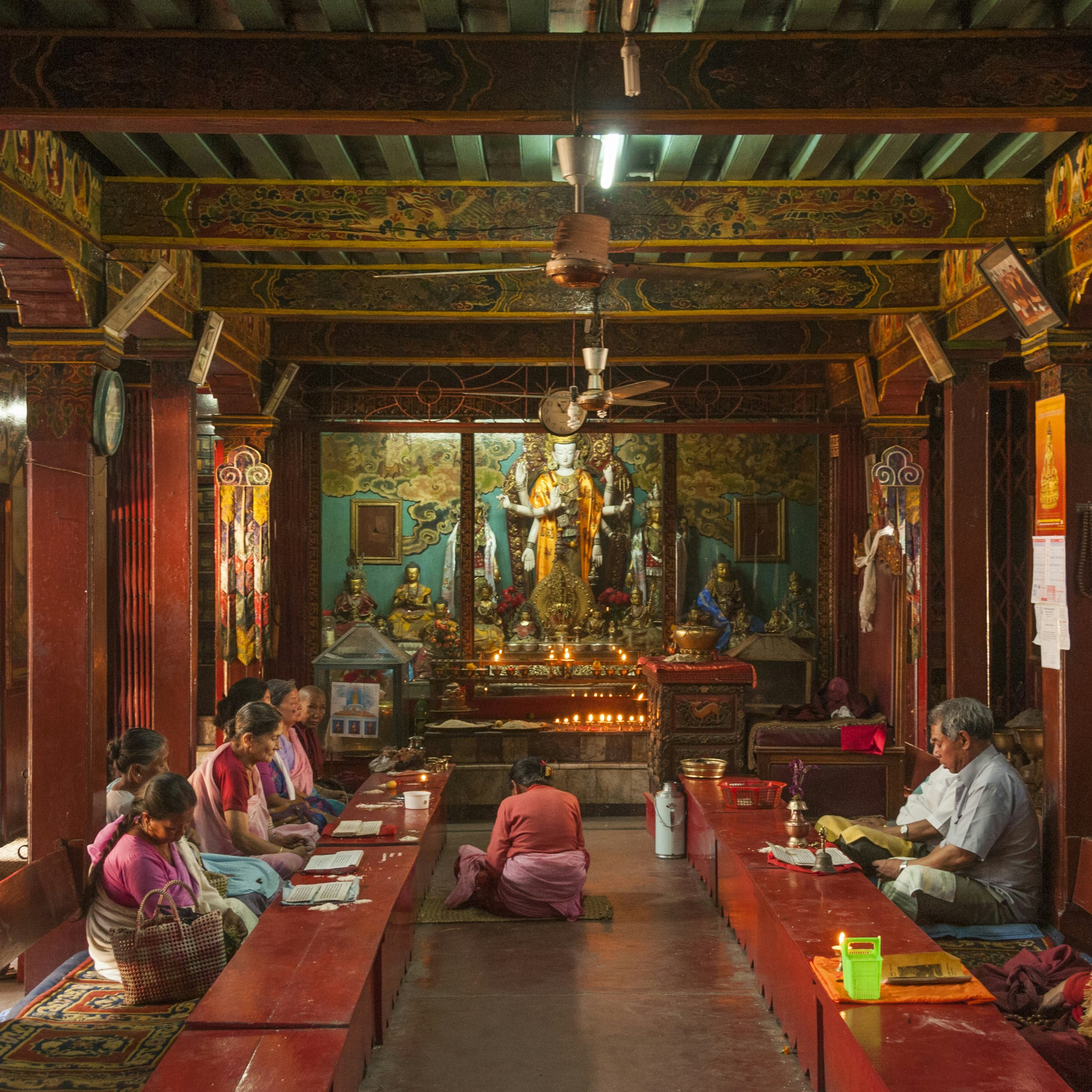 Kwa Bahal Golden Temple, prayer hall