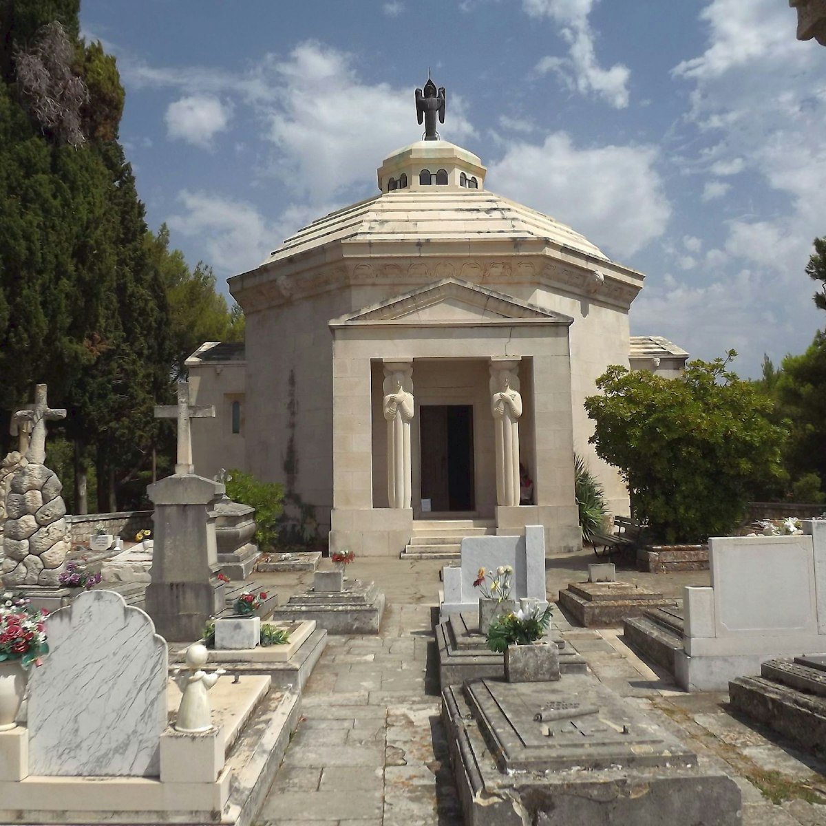 View of the mausoleum