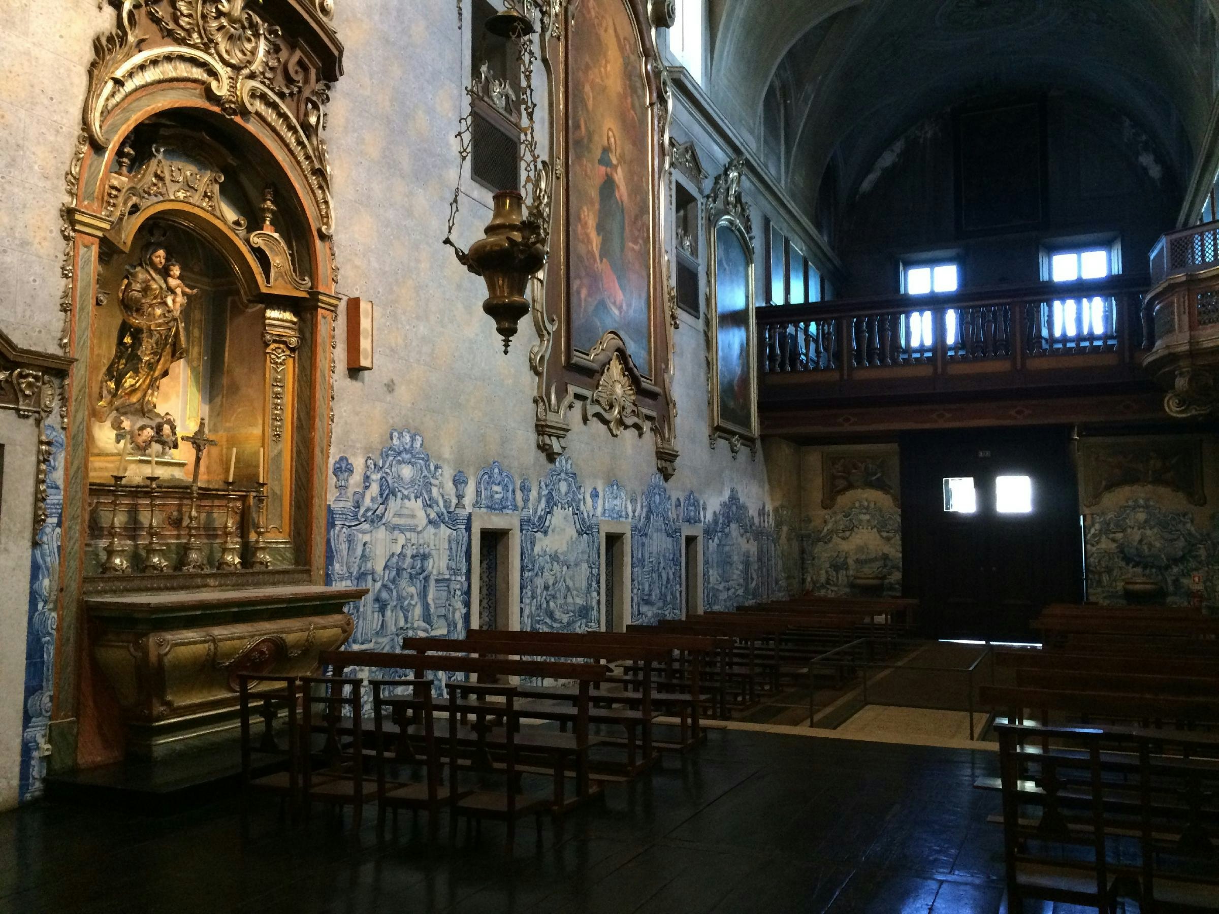The Baroque main church at Convento Sao Pedro de Alcantara