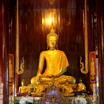 Principal image at Wat Pan Tao in Chiang Mai, Thailand