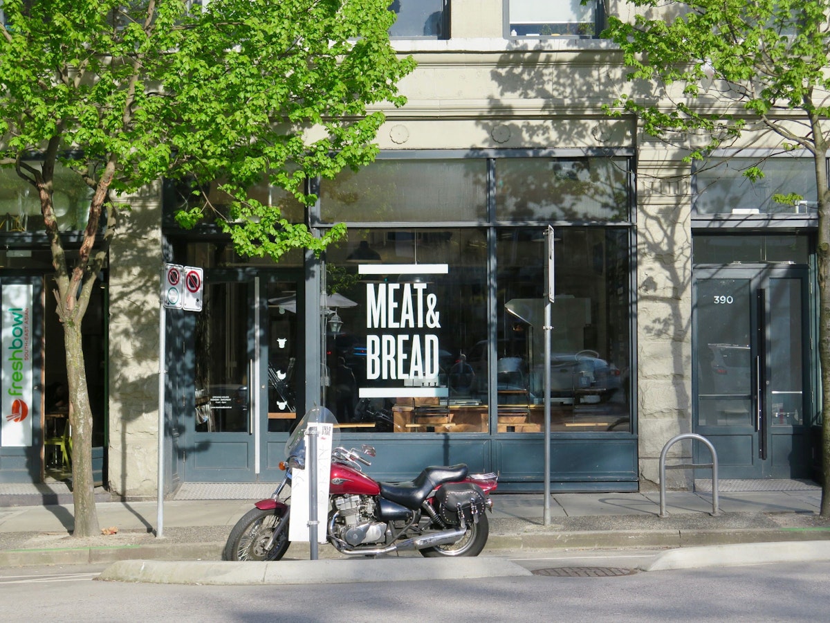 Exterior of Meat & Bread sandwich shop