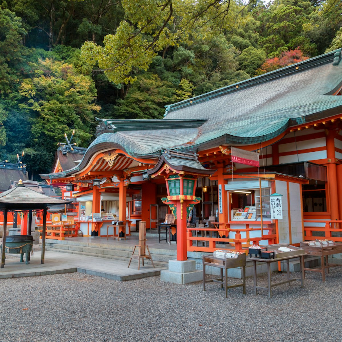 WAKAYAMA, JAPAN - NOVEMBER 19, 2015: Kumano Nachi Taisha Grand Shrine located in Nachi Katsuura Town, it's one the three most important Grand Shrines of Kumano region; Shutterstock ID 395348893; Your name (First / Last): Laura Crawford; GL account no.: 65050; Netsuite department name: Online Editorial; Full Product or Project name including edition: Kii Peninsula page online images for BiT
