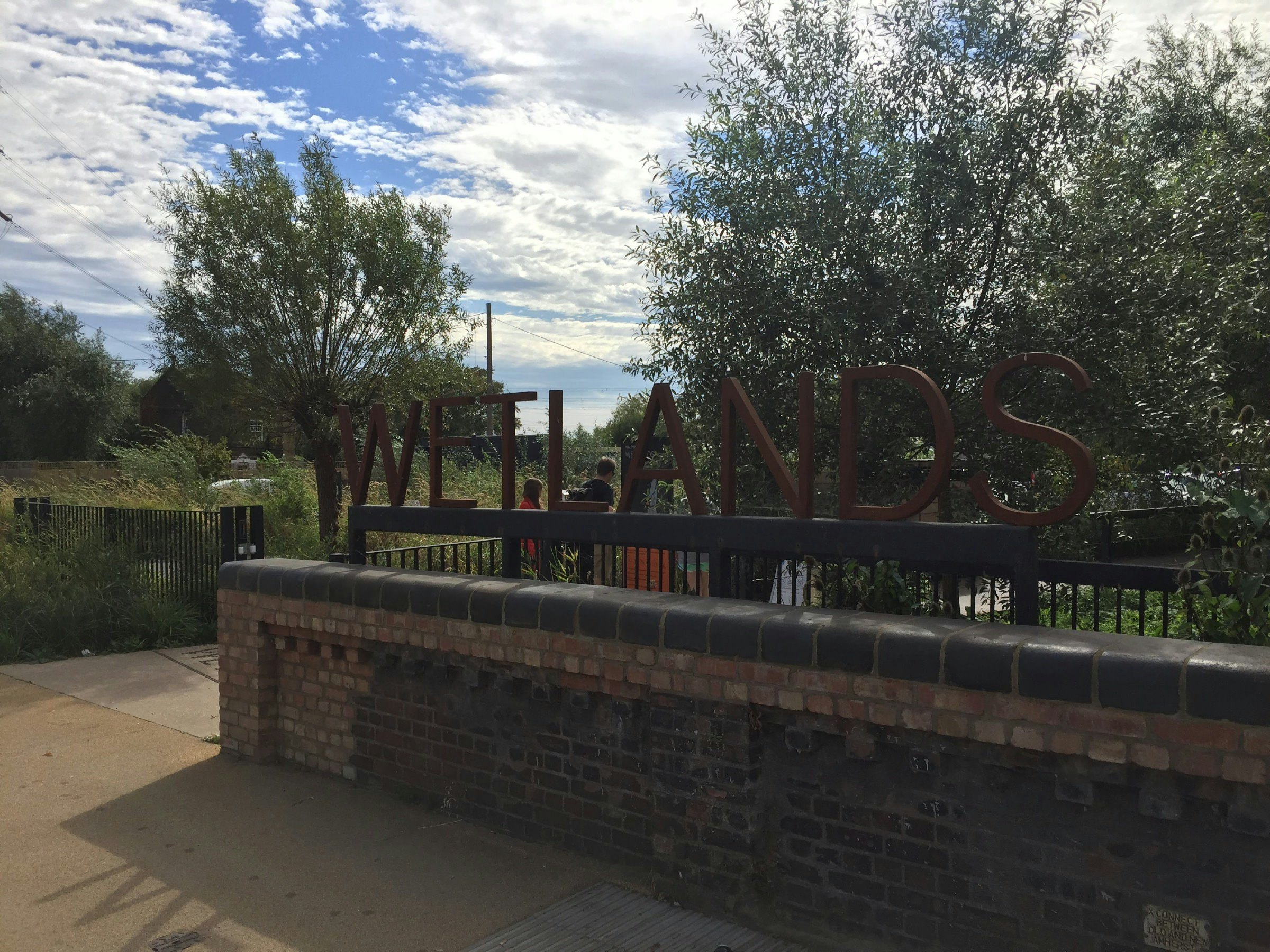 Entrance to Walthamstow Wetlands.