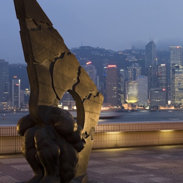 Sculpture outside Hong Kong Museum of Art, Tsim Sha Tsui.