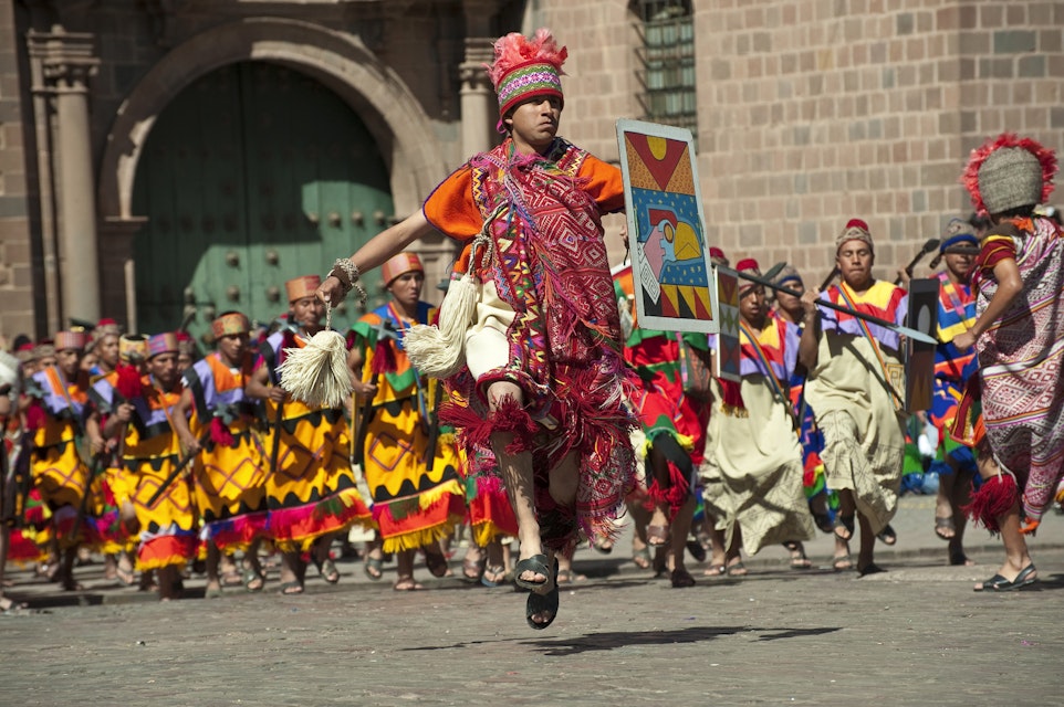 Peru, Cuzco Province, Cuzco, Inti Raymi, Festival of the Sun, an important Inca celebration that takes place every June 24 in the historic center and Saqsayhuaman, marking the winter solstice