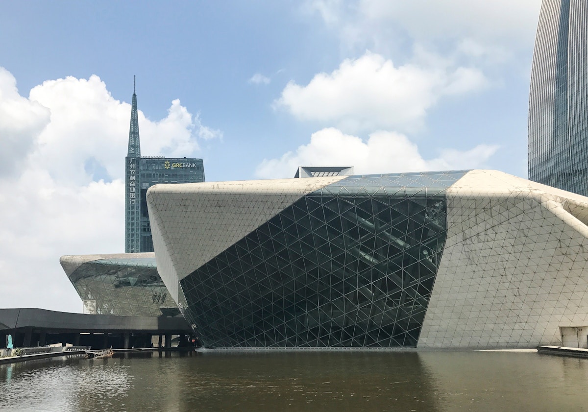 Zaha Hadid's Guangzhou Opera House.