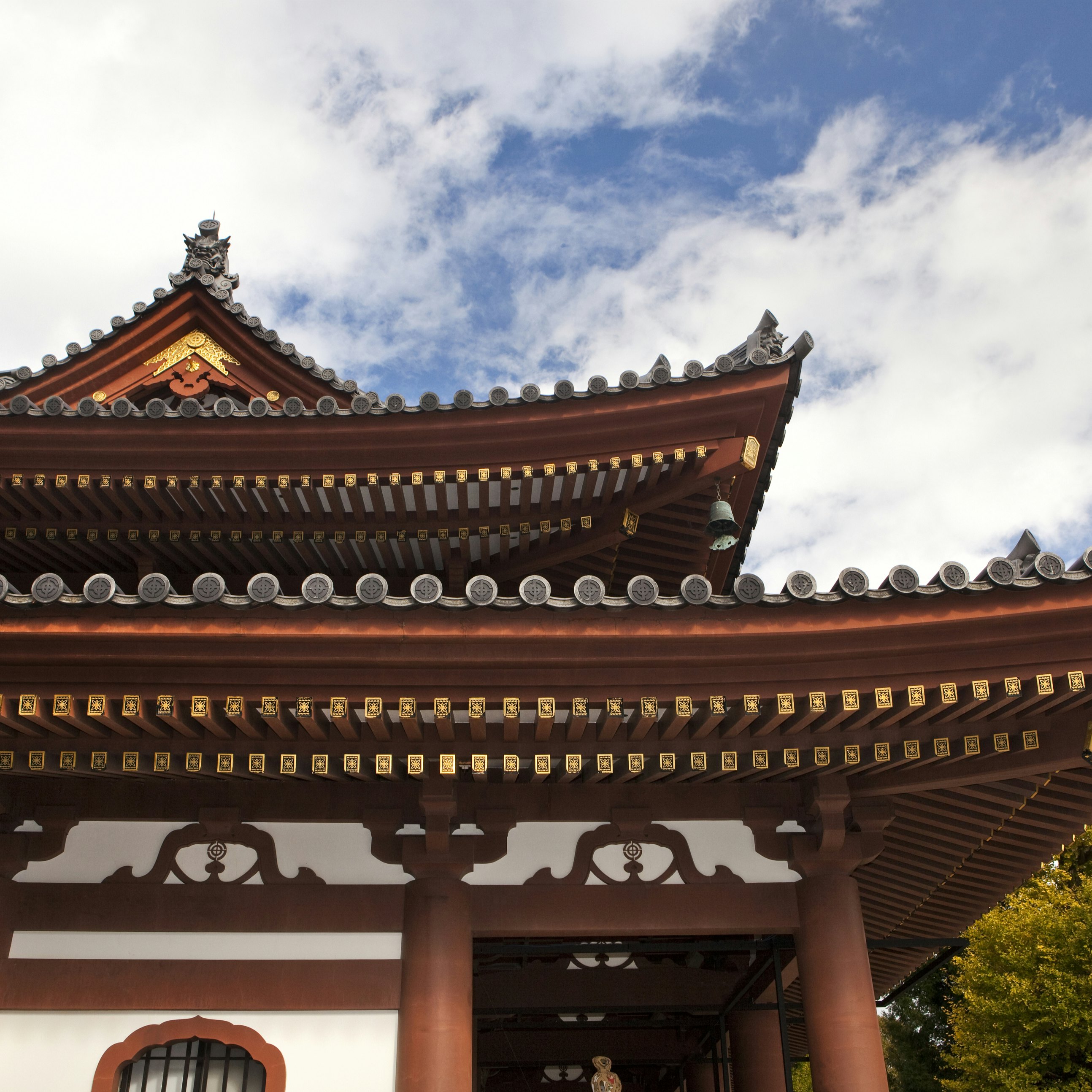 Temple roof of Hasadera Temple