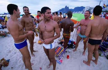 Men at Ipanema beach.
