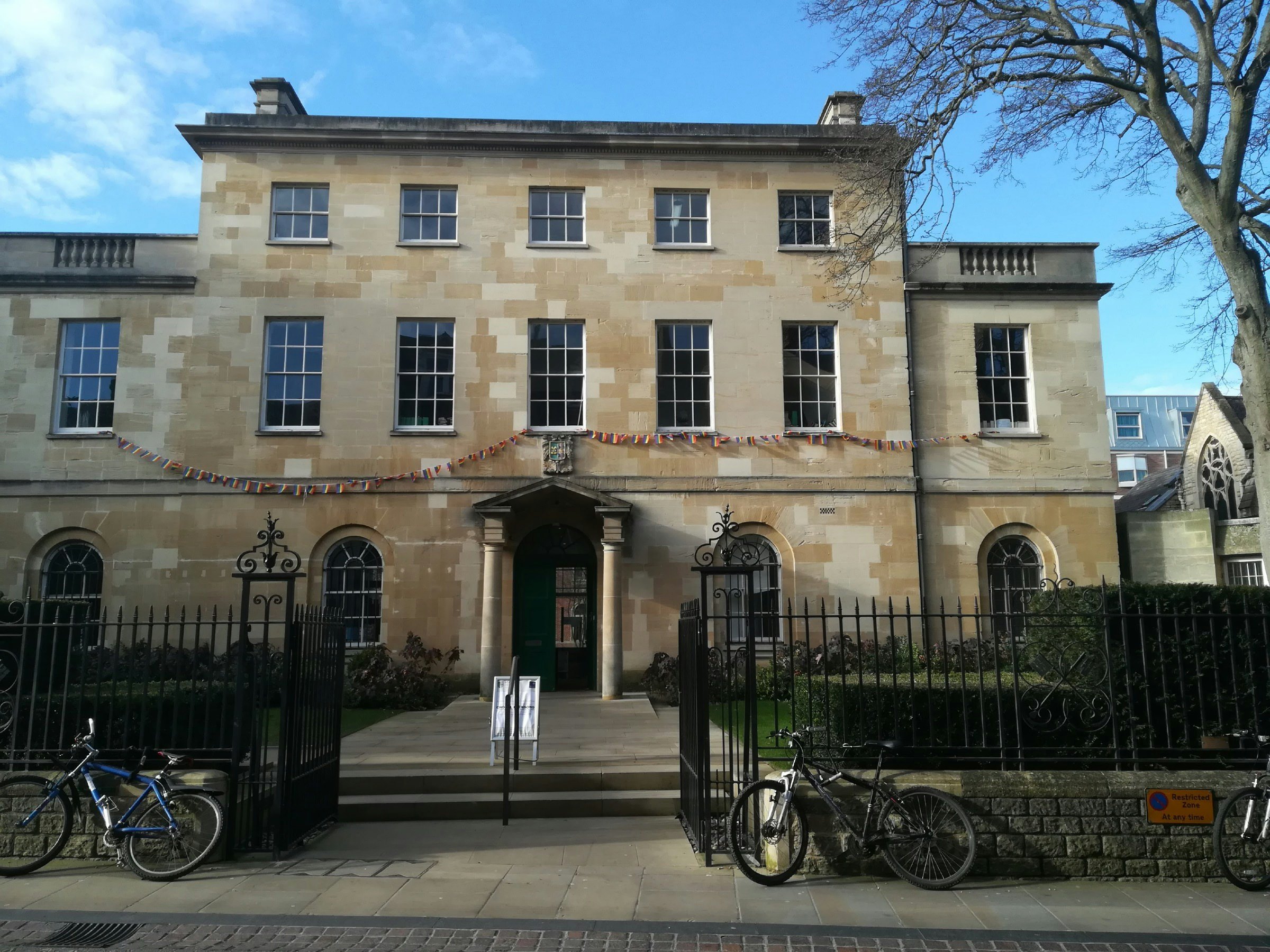 Outside the main St Peter's College building.