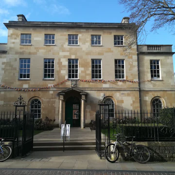 Outside the main St Peter's College building.