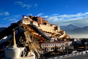 The Potala Palace in Morning Sunlight
