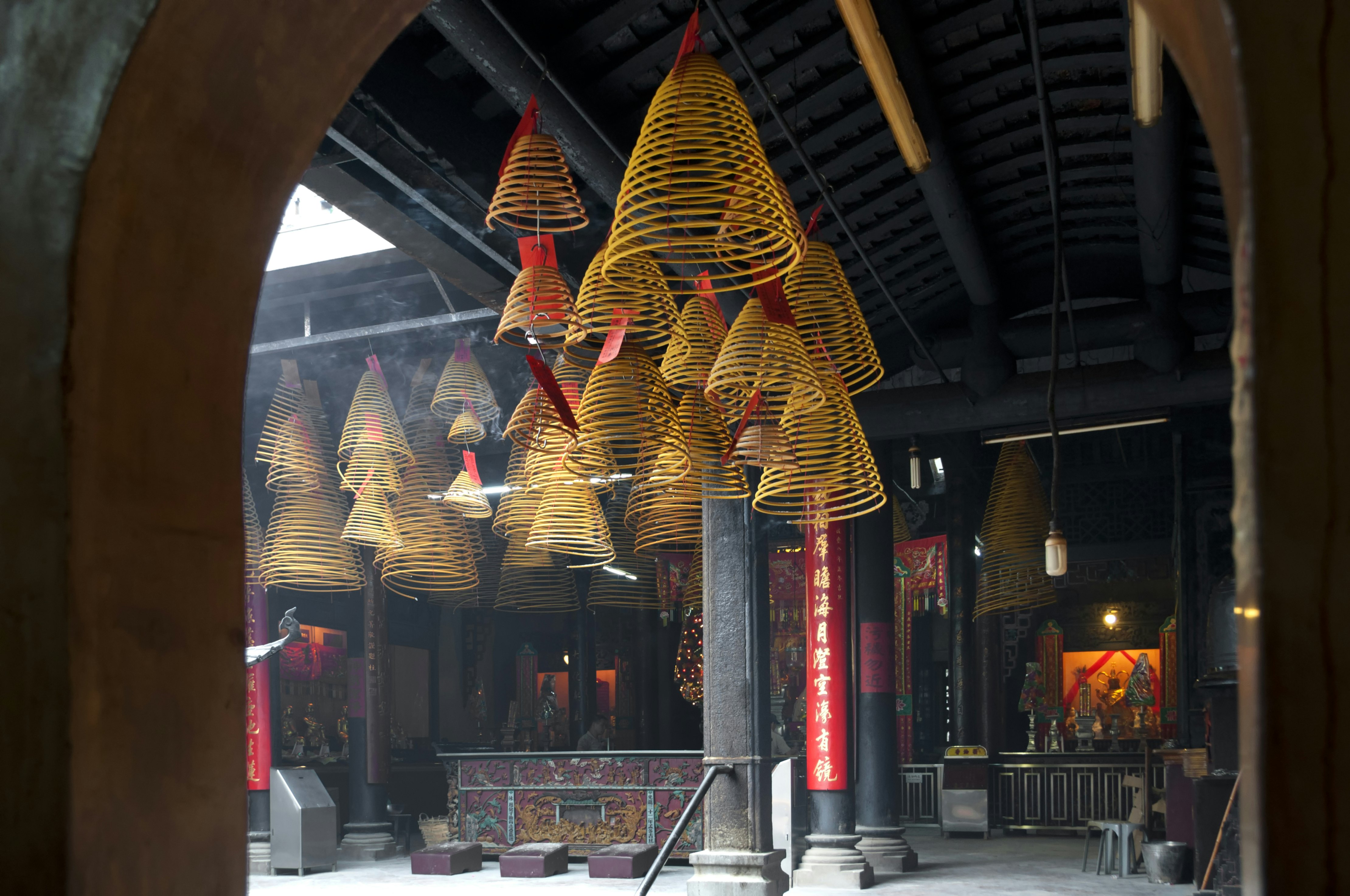 Incense Spirals in Kun Iam Temple