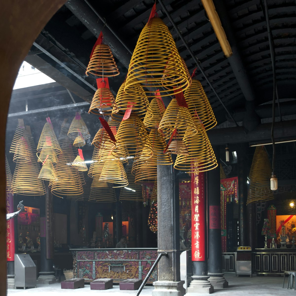 Incense Spirals in Kun Iam Temple