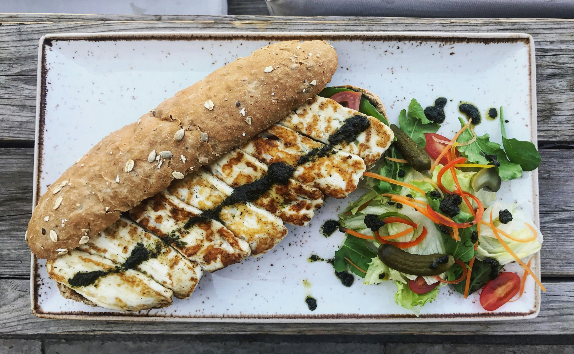 The halloumi sandwich - a blend of local and international flavors