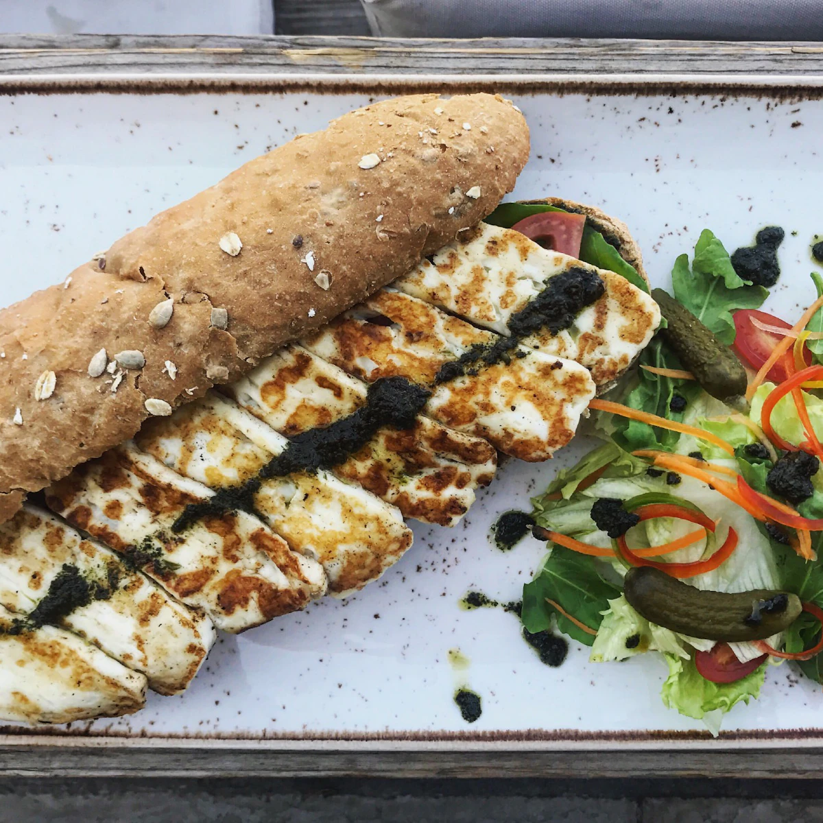 The halloumi sandwich - a blend of local and international flavors