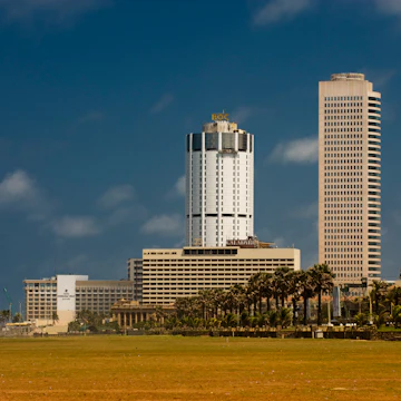 Galle Face Green with World Trade Centre in background.