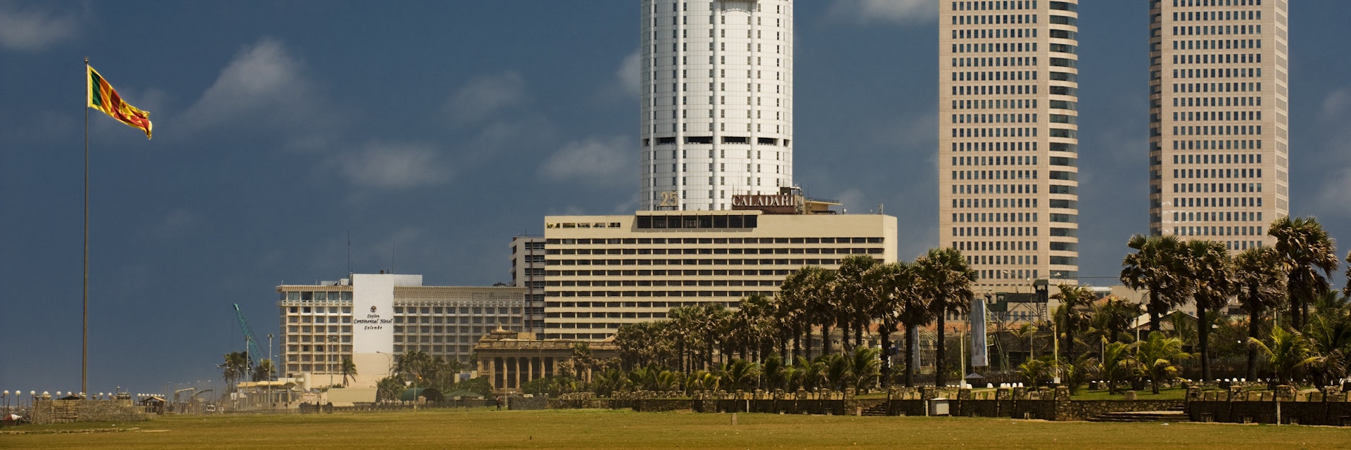 Galle Face Green with World Trade Centre in background.