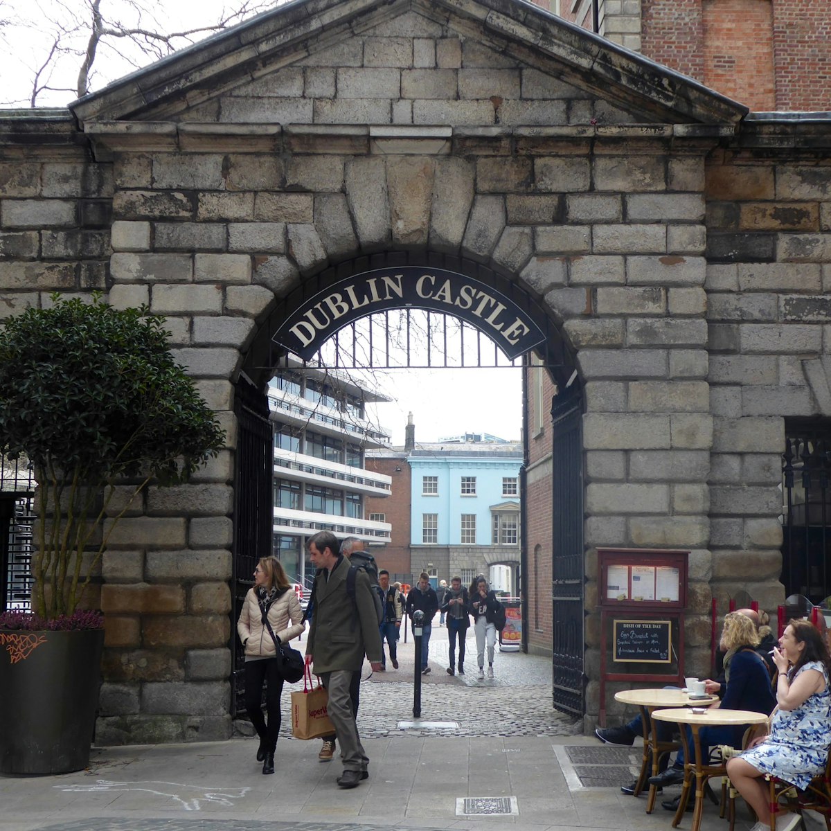 Archway leading into Dublin Castle