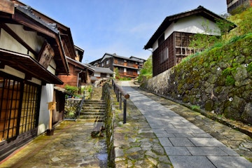Old Japanese road, Nakasendo's station town, Magome-jyuku; Shutterstock ID 532633267; Your name (First / Last): Laura Crawford; GL account no.: 65050; Netsuite department name: Online Editorial; Full Product or Project name including edition: Japan page Top Experiences images