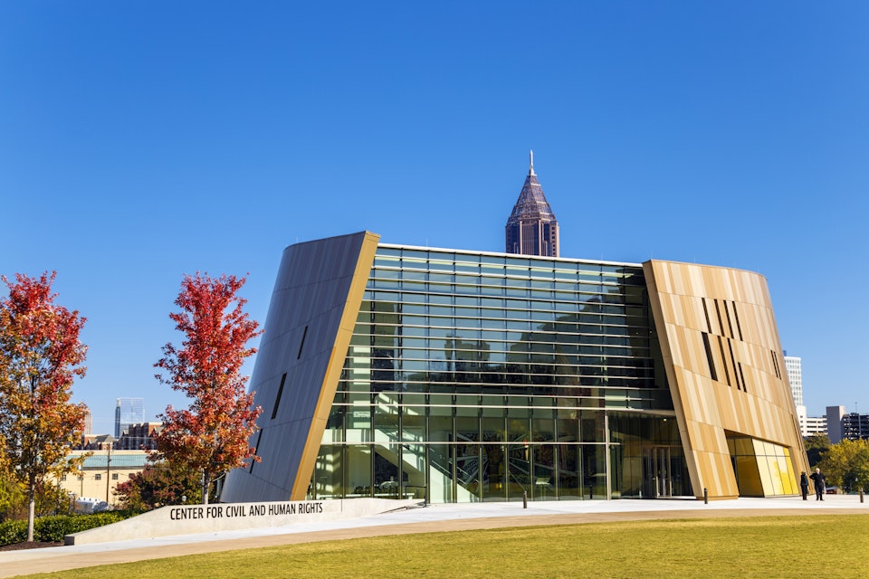 Atlanta, USA - November 3, 2014: National Center for Civil and Human Rights - is a museum dedicated to the achievements of both the civil rights movement in the United States.