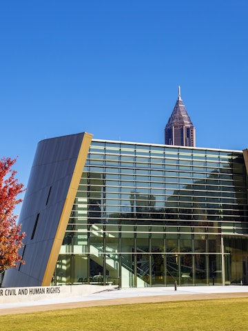 Atlanta, USA - November 3, 2014: National Center for Civil and Human Rights - is a museum dedicated to the achievements of both the civil rights movement in the United States.