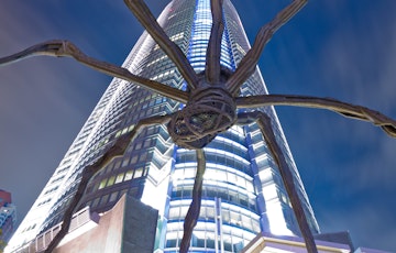 500px Photo ID: 108021729 - 30ft tall spider sculpture by Louise Bourgeos in Roppongi Hill, tokyo