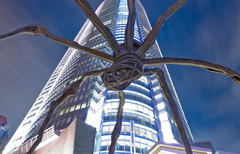 500px Photo ID: 108021729 - 30ft tall spider sculpture by Louise Bourgeos in Roppongi Hill, tokyo