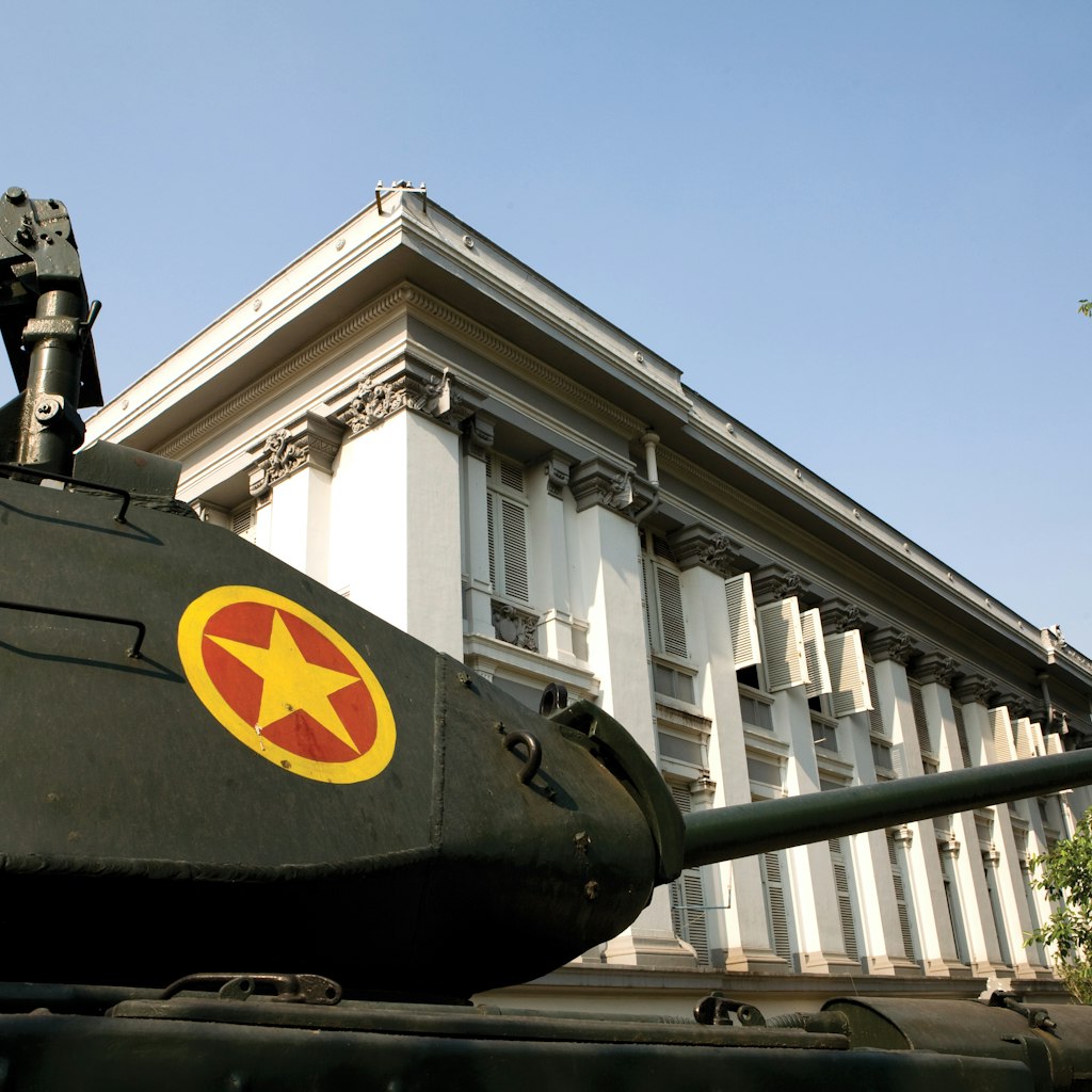 Indochina war-era tank, in grounds of Ho Chi Minh City Museum.